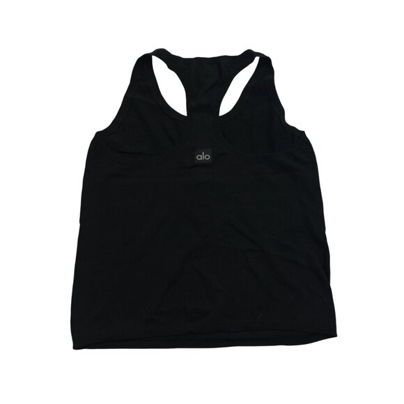 ALO Yoga Supernatural Sweater Henley Tank in Black - Picture 4 of 6